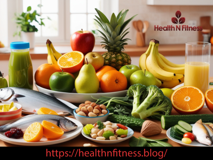 Featured image of Health performance showing A table with fresh fruits, vegetables, fish, nuts, and a bottle of water in a sunlit kitchen